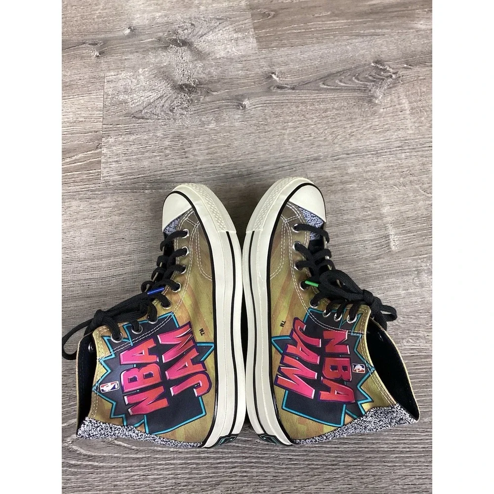 Converse Chuck Taylor All-Star 70 Hi NBA Jam Hardwood Floor Mens 7 Shoes Sneaker